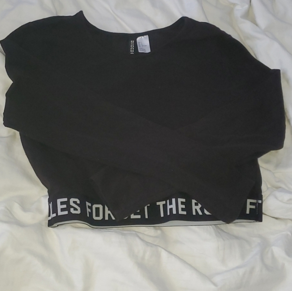 H and m forget the rules long sleeve tee